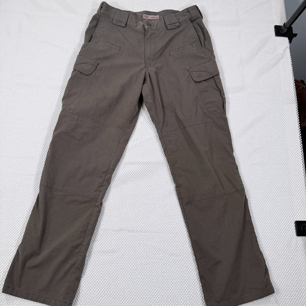 5.11 Tactical Stryke Pants Mens 32x32 Tundra Brown Gray Cargo Work Hiking 74369